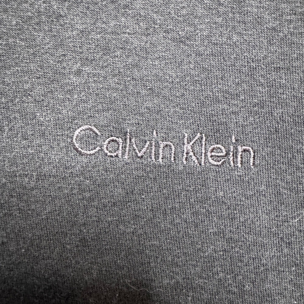 Calvin Klein Women's Small Black Gray Oversized High Low Hoodie 0868